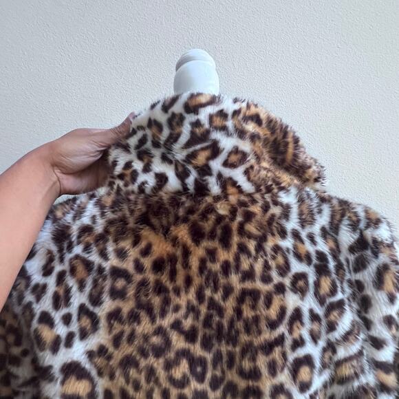 Lanshifei Leopard Print Faux Fur Coat - Picture 4 of 9